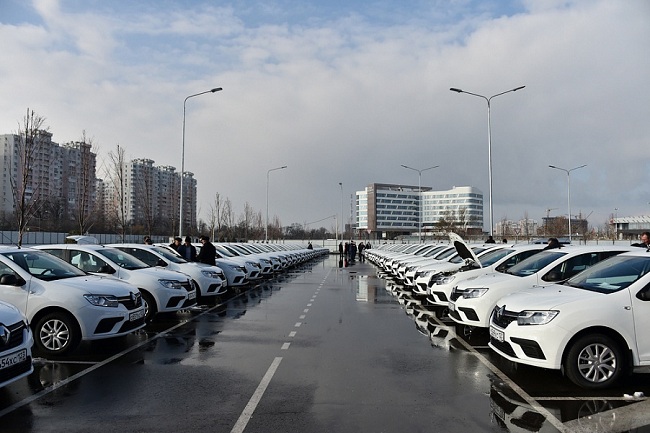 Пятьдесят восемь новых автомобилей получили советы ветеранов Кубани
