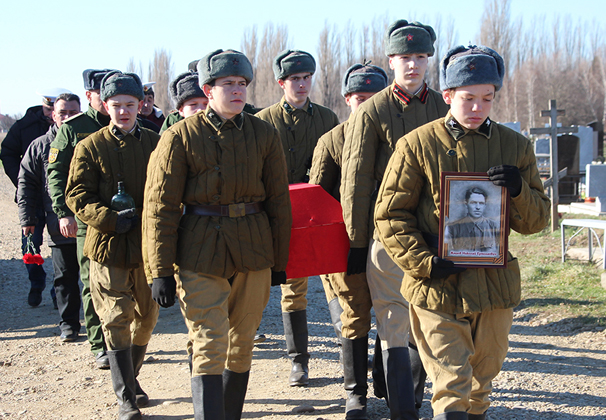 Без вести пропавшего 76 лет назад воина перезахоронили в Усть-Лабинске