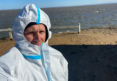 Марафонец Алексей Перов в составе команды Усть-Лабинского района отправился на ликвидацию ЧС в Анапу